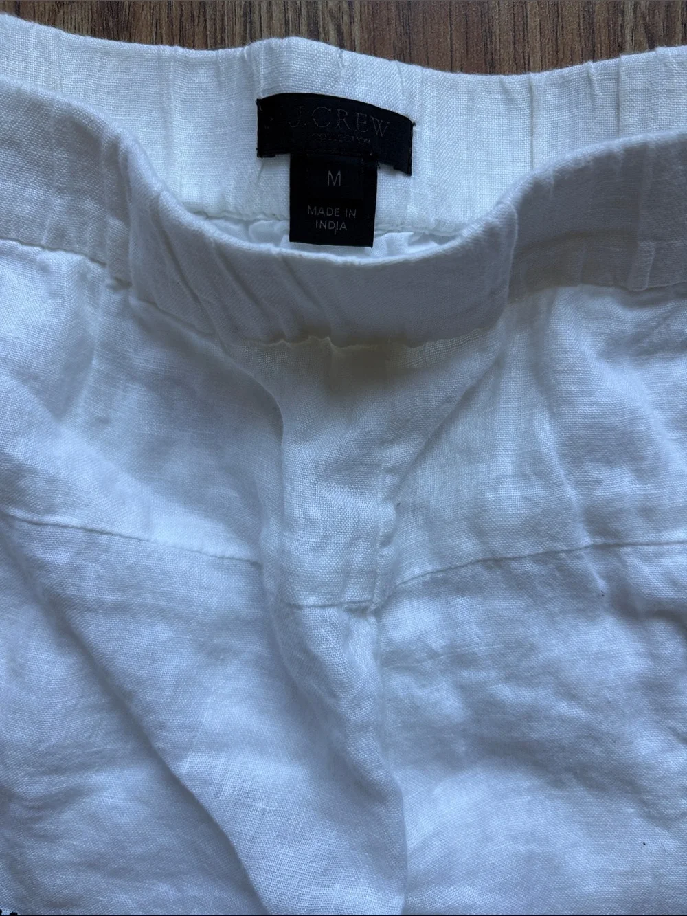 J.Crew Collection Mixed Media Linen Shorts
